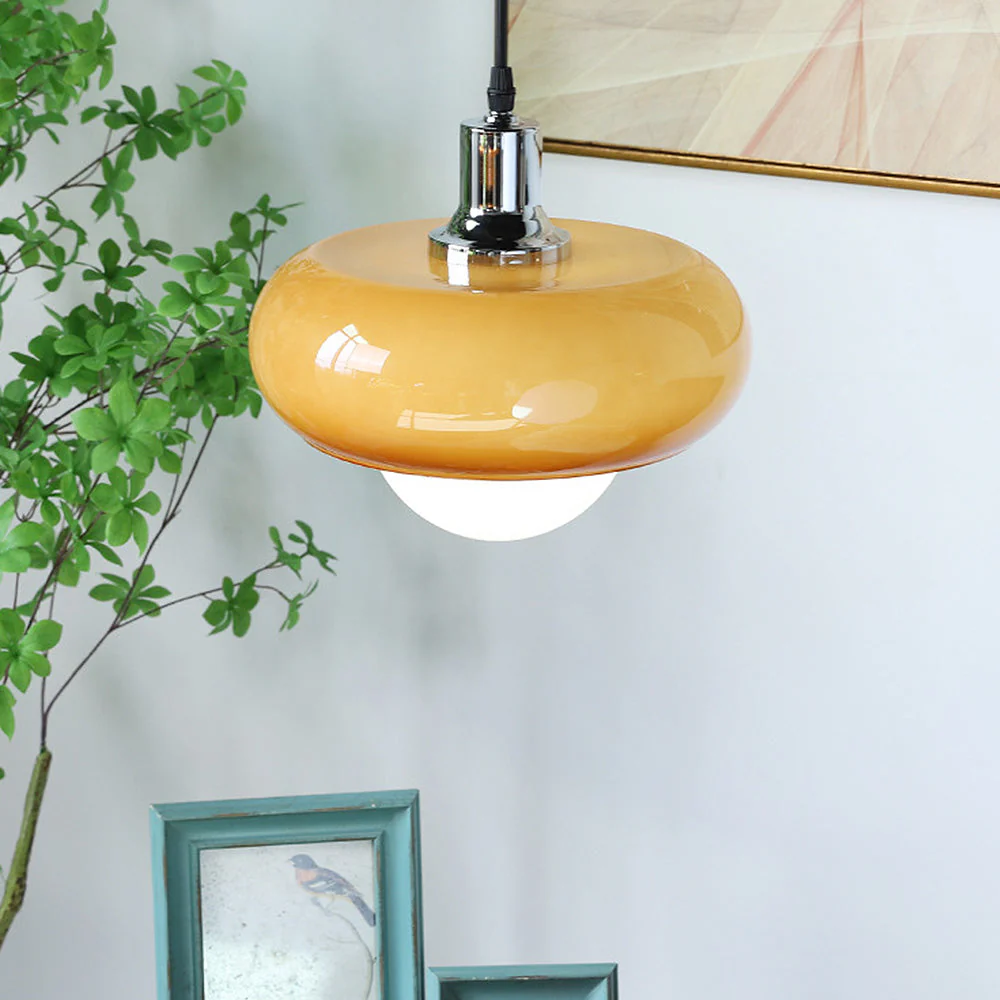 Bauhaus Dome Coffee Glass Pendant Light - Image 10