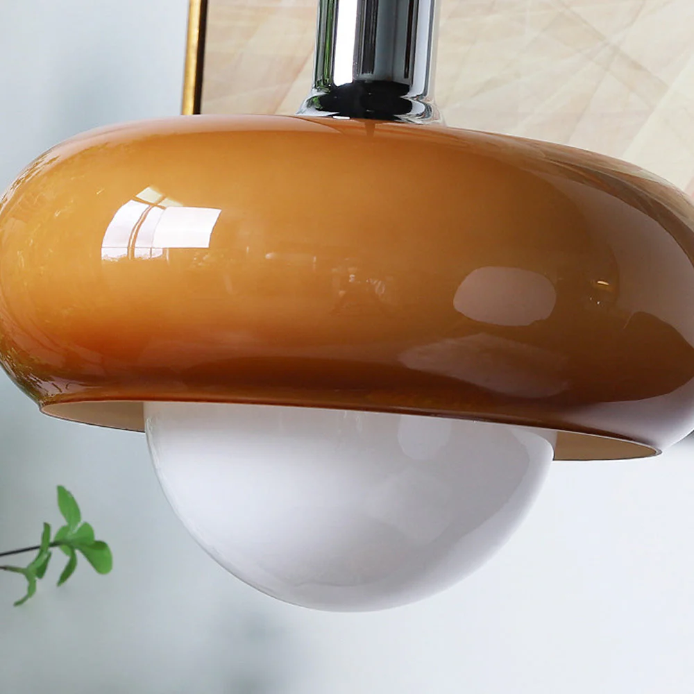 Bauhaus Dome Coffee Glass Pendant Light - Image 7