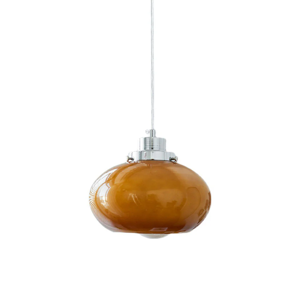 Bauhaus Medieval Yellow Glass Pendant Light - Image 10