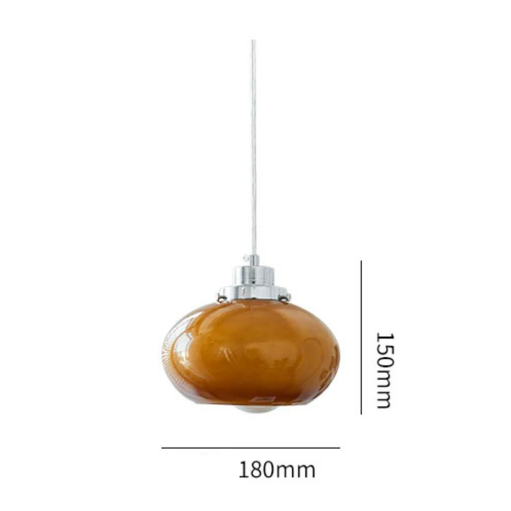 Bauhaus Medieval Yellow Glass Pendant Light - Image 11