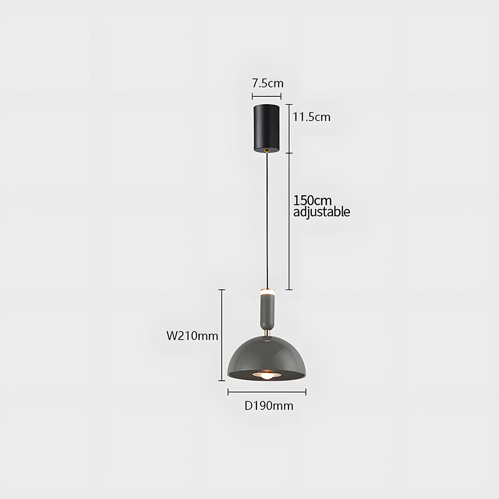 Bauhaus Modern Stained LED Pendant Light - Image 21