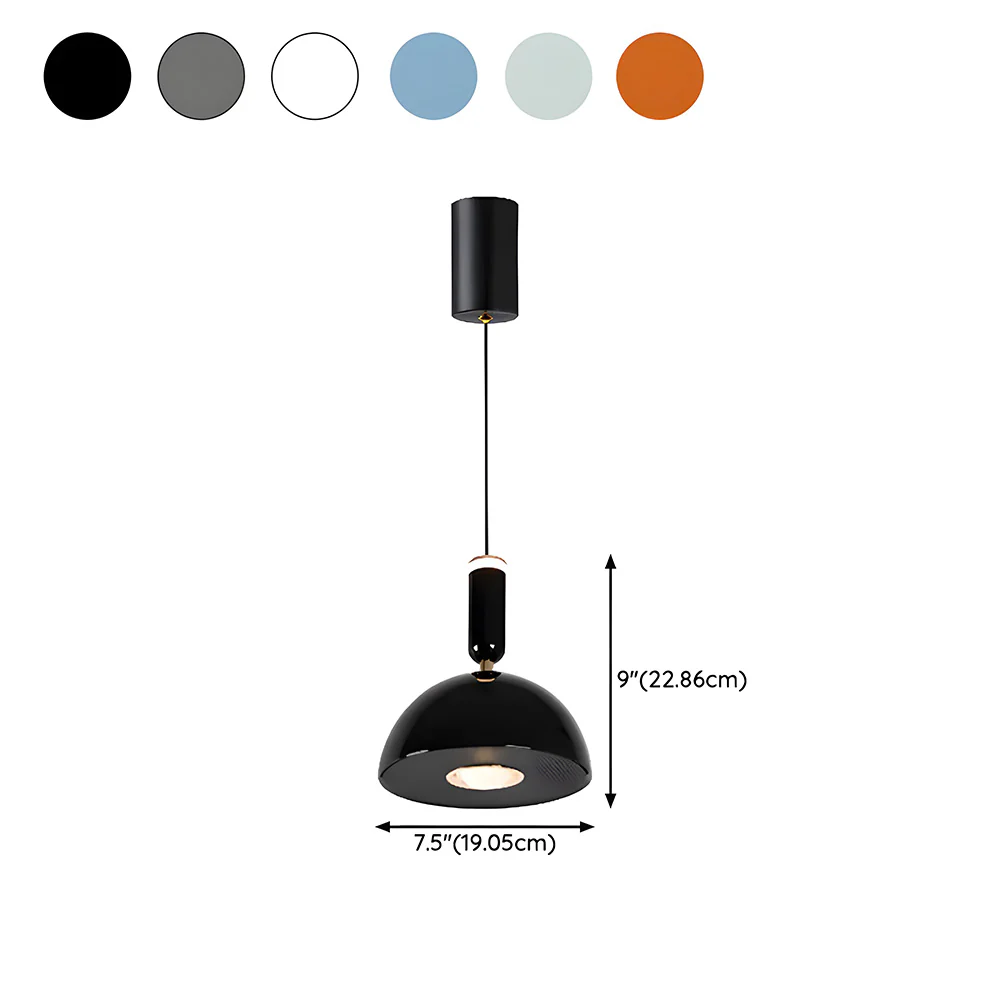 Bauhaus Modern Stained LED Pendant Light - Image 4