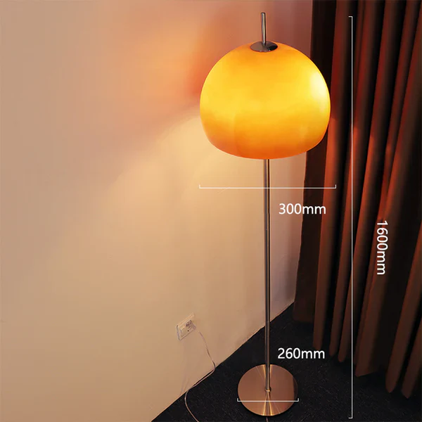 Bauhaus Mushroom Shape Medieval Vintage Glass Floor Lamp - Image 17