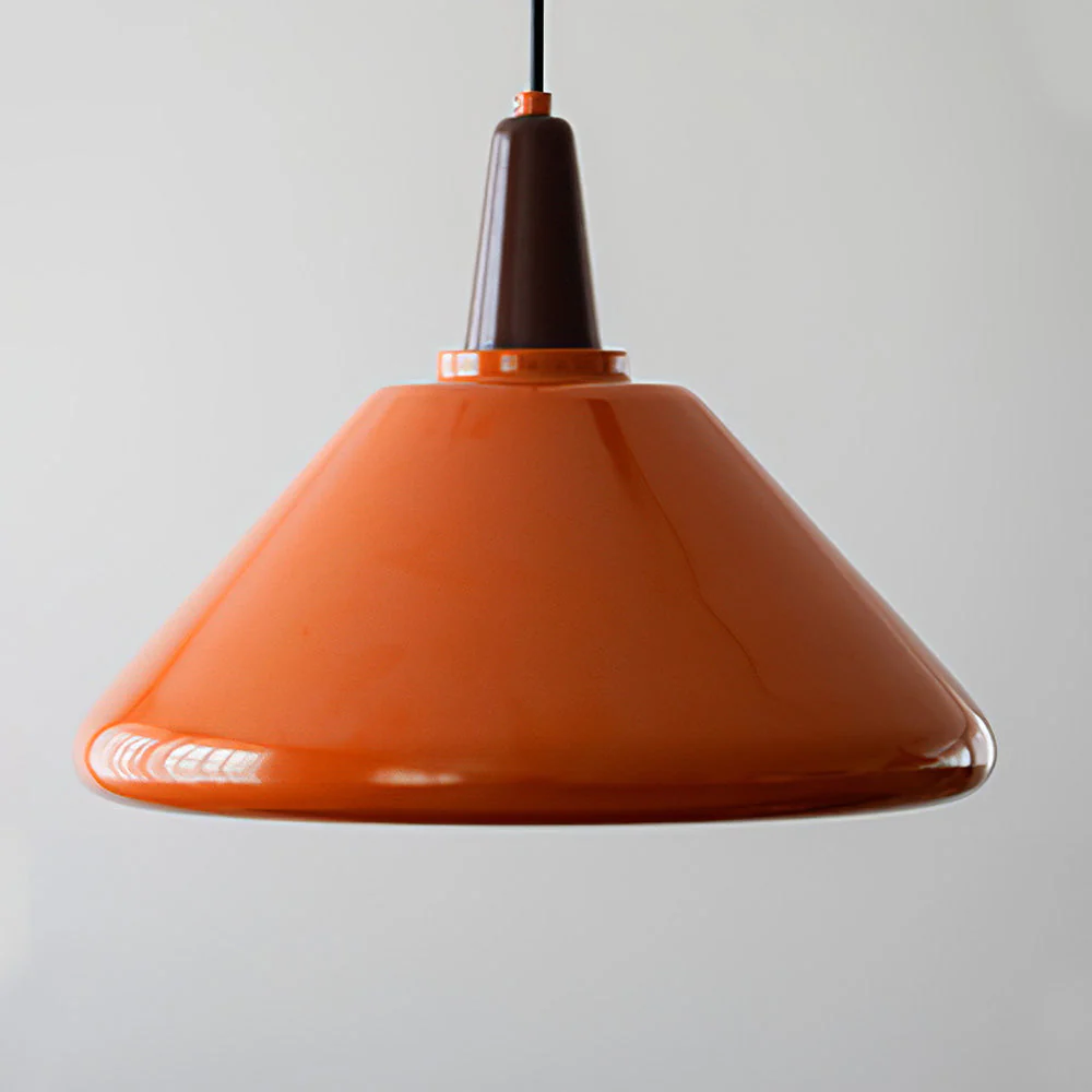 Bauhaus Stained Island Orange Pendant Lights - Image 2