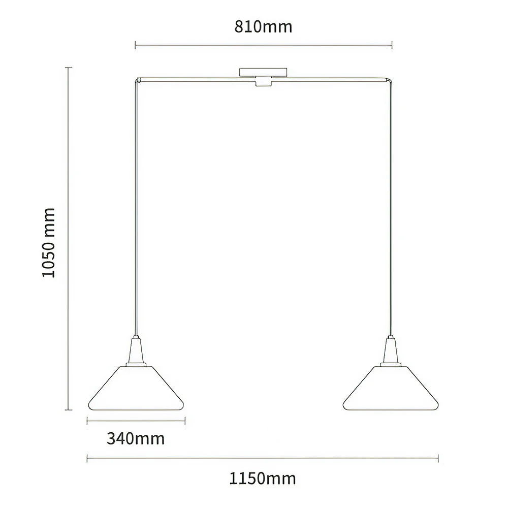 Bauhaus Stained Island Orange Pendant Lights - Image 7