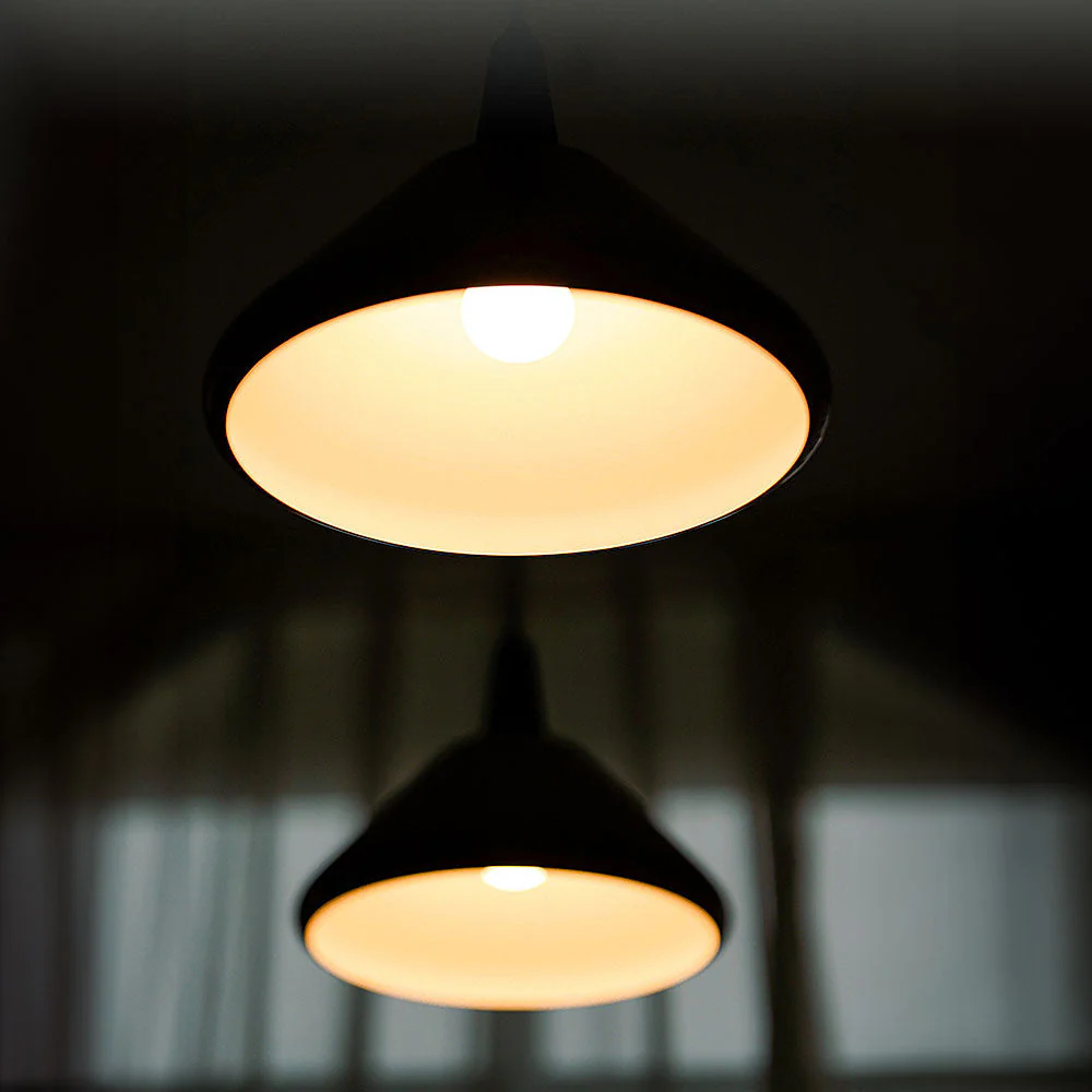 Bauhaus Stained Island Orange Pendant Lights - Image 9
