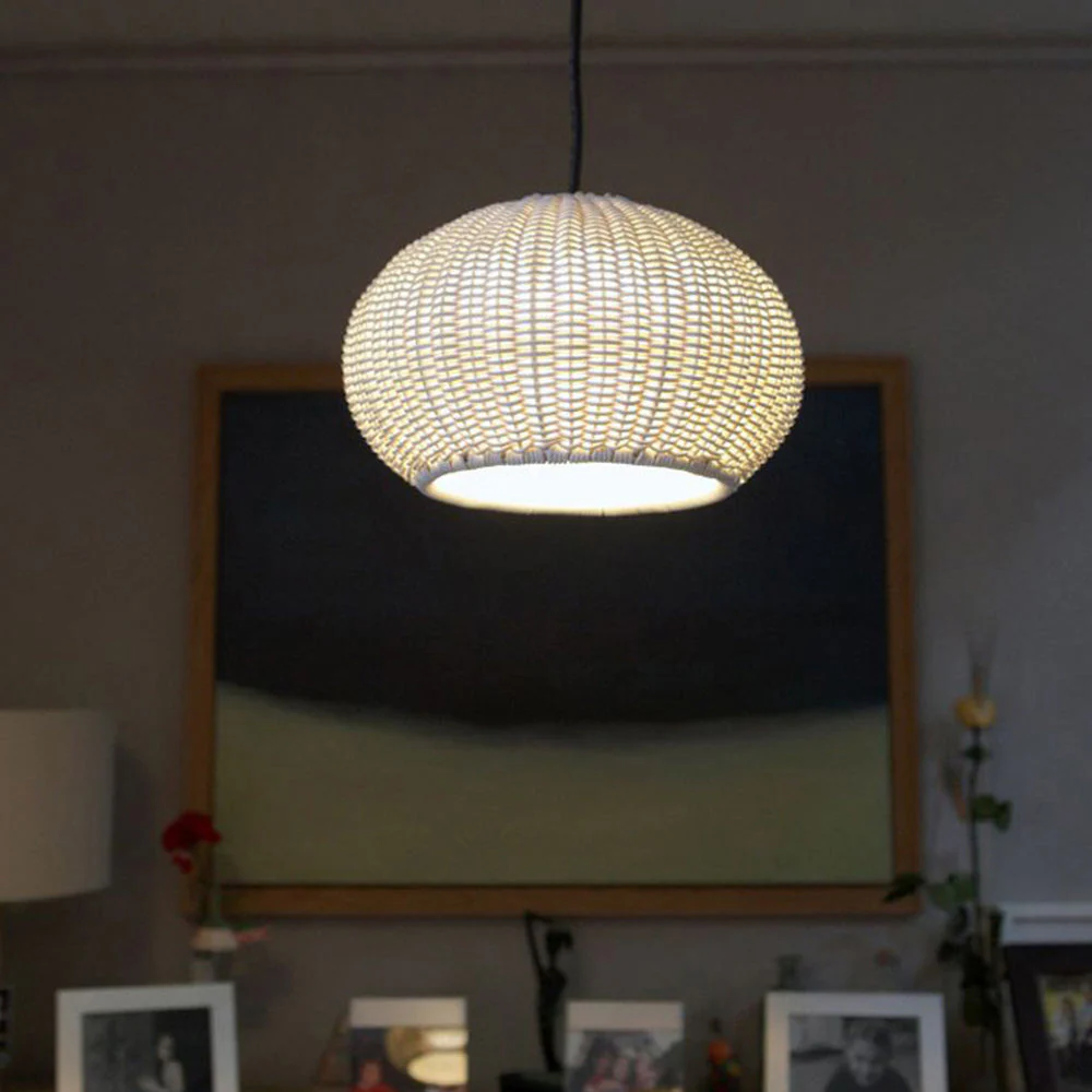 Bauhaus Weaving Lantern Shade Pendant Light - Image 5