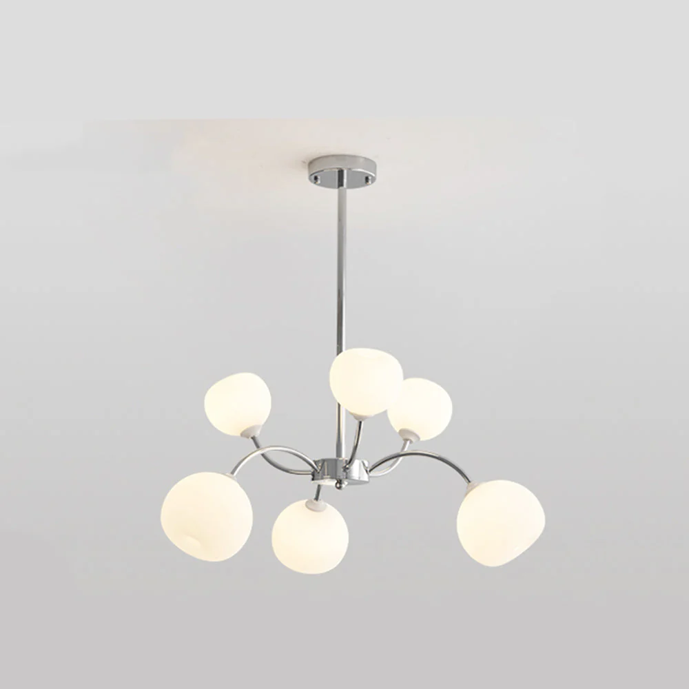 White Glass Globe Sputnik Shape Chandelier - Image 13
