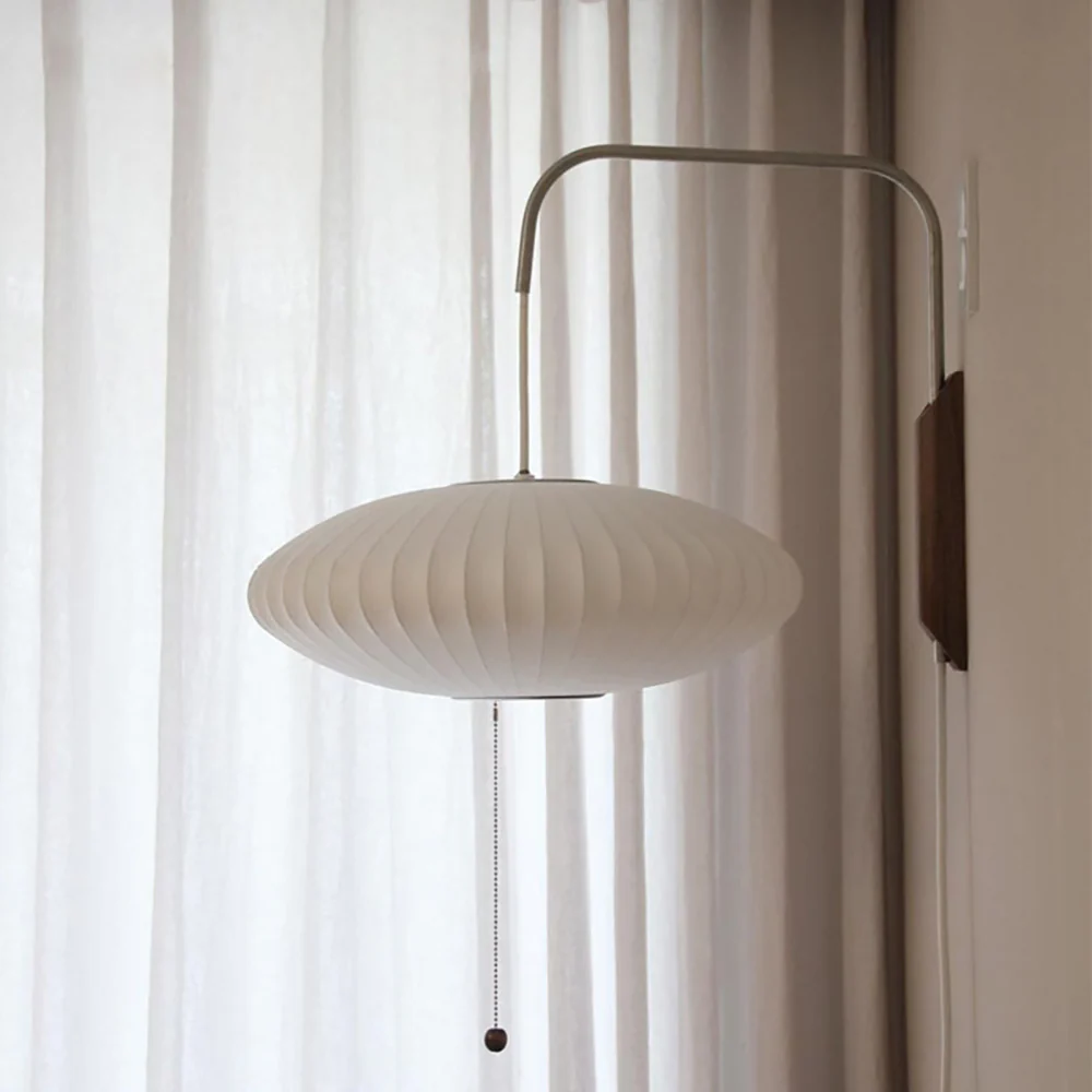 Bauhaus White Silk Wall Lamp - Image 2