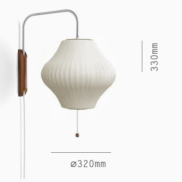 Bauhaus White Silk Wall Lamp - Image 21