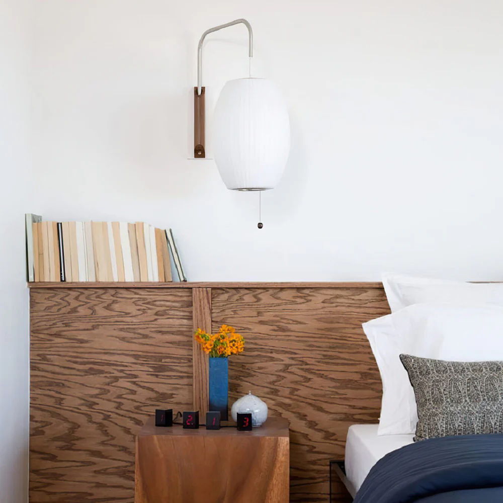 Bauhaus White Silk Wall Lamp - Image 8