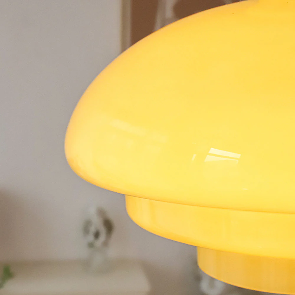 Bauhaus Yellow Three Layers Pendant Light - Image 6