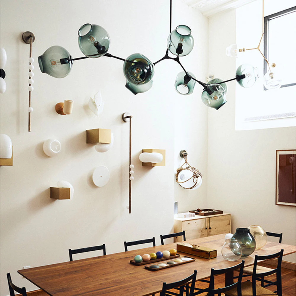 Branching Bubble Glass Ball Chandelier for Living Room - Image 3