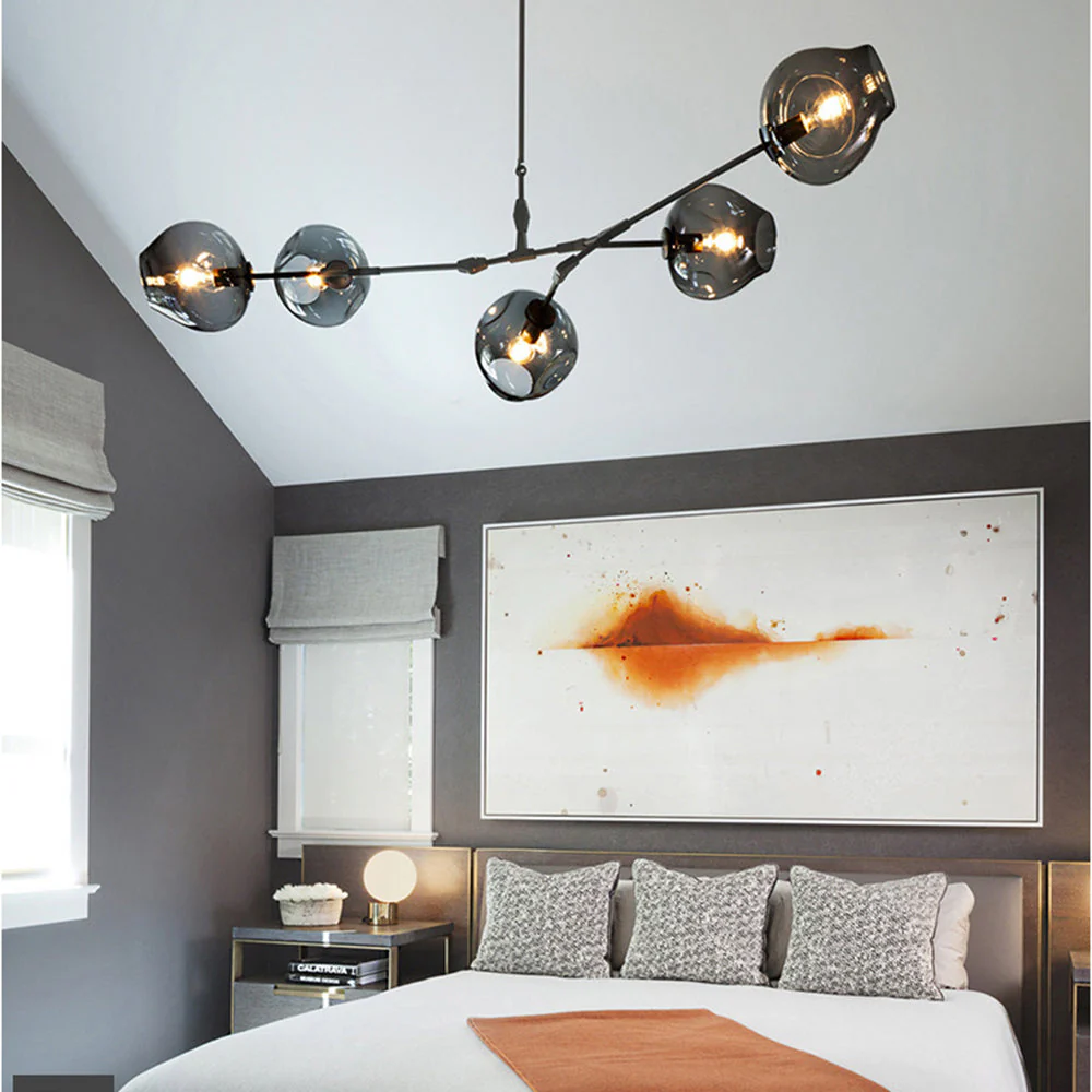 Branching Bubble Glass Ball Chandelier for Living Room - Image 5