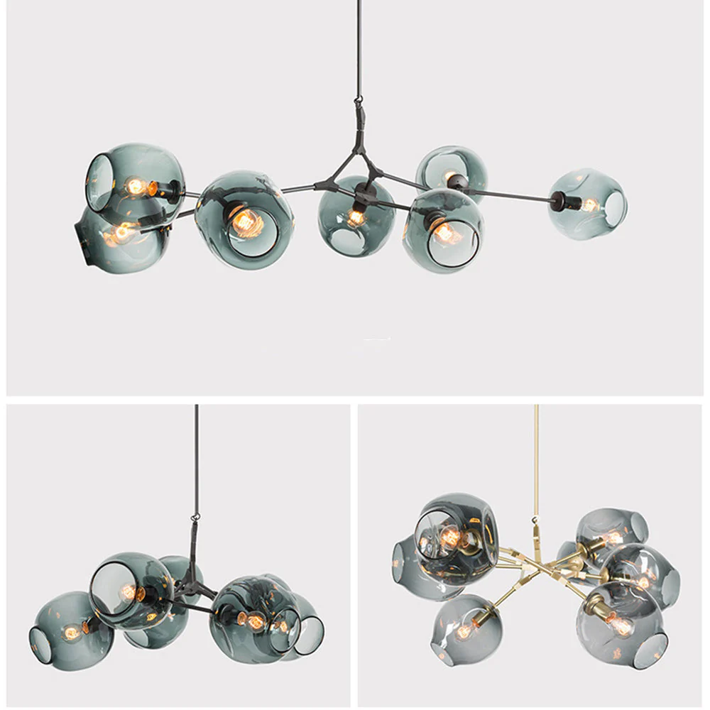 Branching Bubble Glass Ball Chandelier for Living Room - Image 7