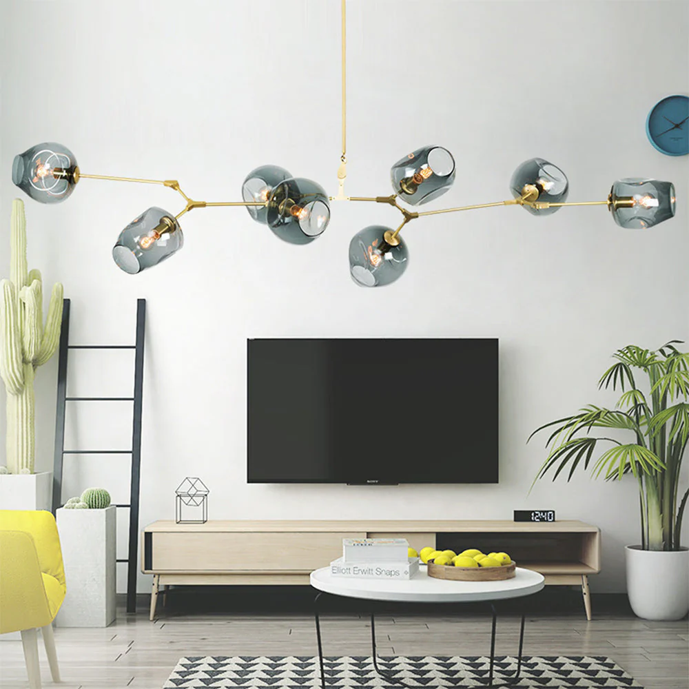 Branching Bubble Glass Ball Chandelier for Living Room - Image 8