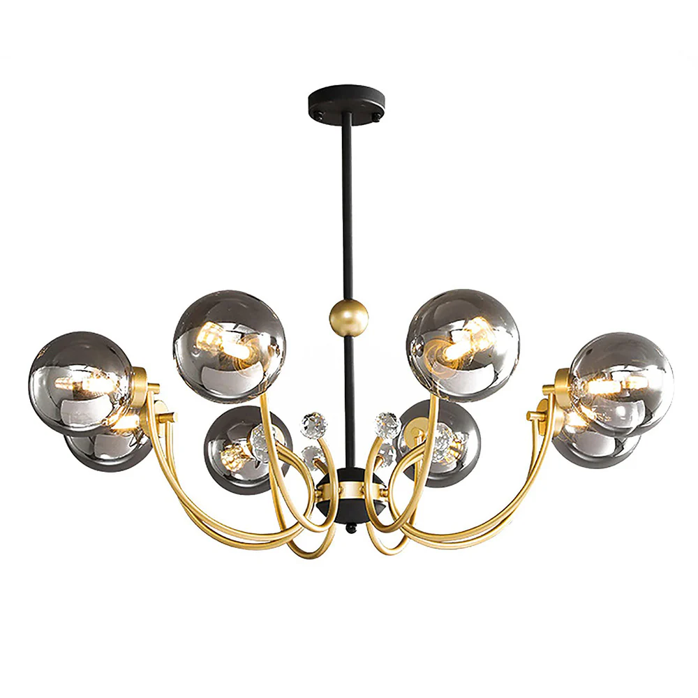 Black Adjustable Sputnik Chandeliers - Image 12