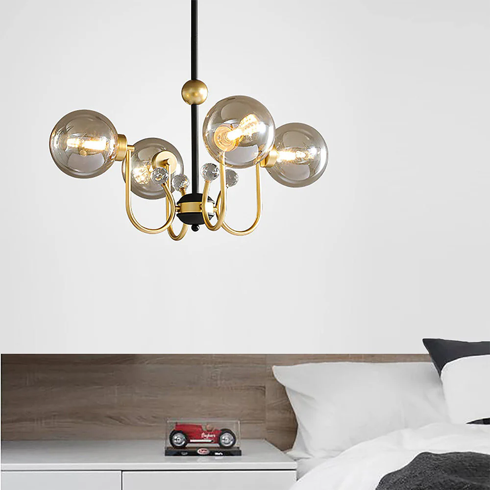 Black Adjustable Sputnik Chandeliers - Image 13