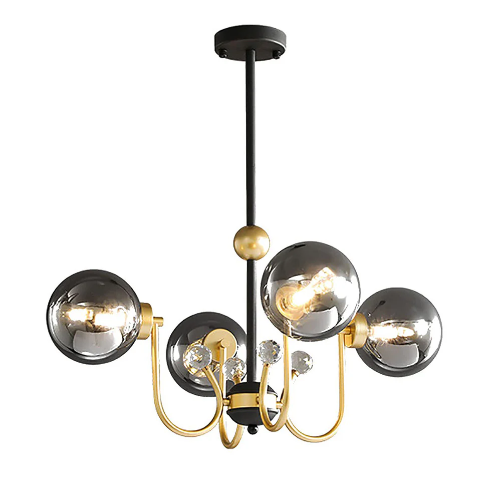 Black Adjustable Sputnik Chandeliers - Image 9