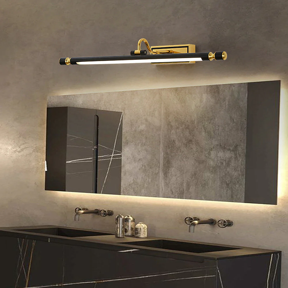 Black Simple LED Bathroom Vanity Wall Light - Image 3