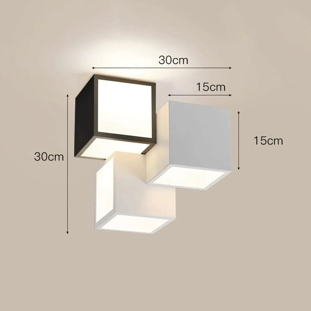 Modern Designer Style Square LED Ceiling Light - Image 7
