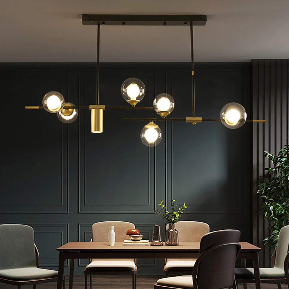 Brass Contemporary LED Chandelier Sputnik Chandelier 7-Light - Image 13