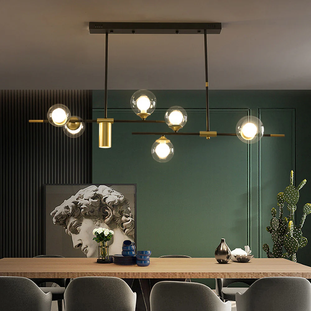 Brass Contemporary LED Chandelier Sputnik Chandelier 7-Light - Image 15