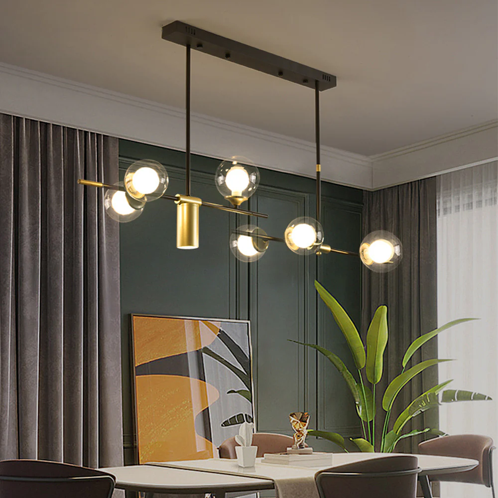 Brass Contemporary LED Chandelier Sputnik Chandelier 7-Light - Image 16