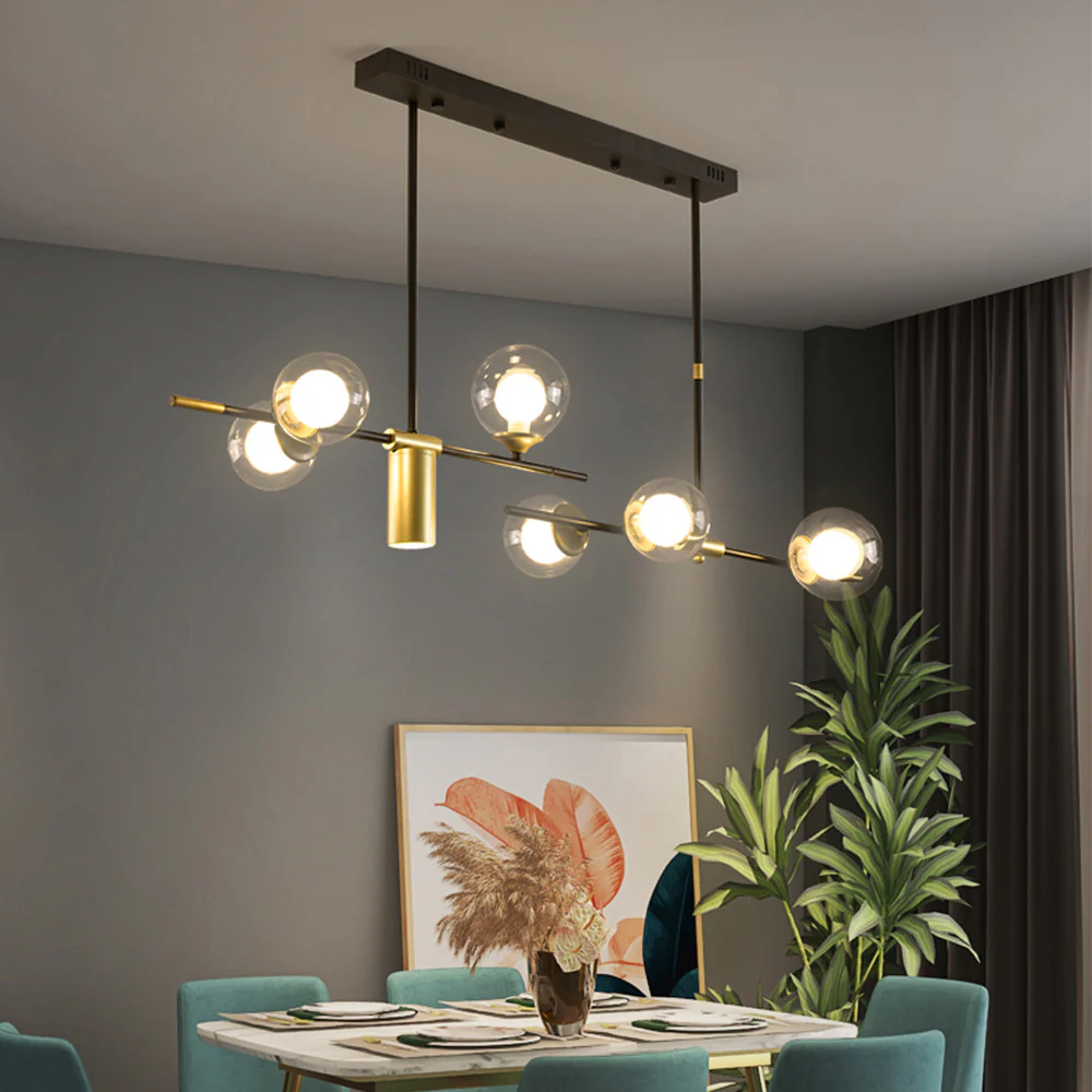 Brass Contemporary LED Chandelier Sputnik Chandelier 7-Light - Image 18