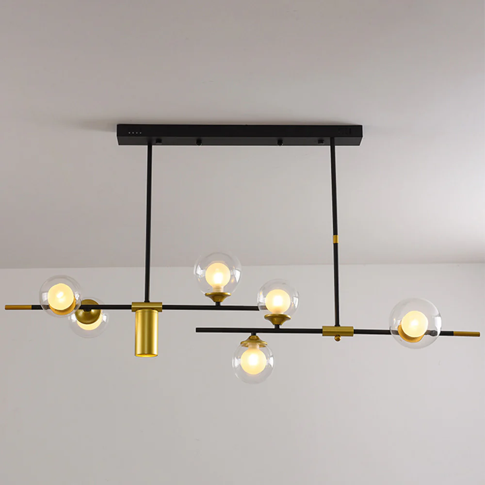Brass Contemporary LED Chandelier Sputnik Chandelier 7-Light - Image 22