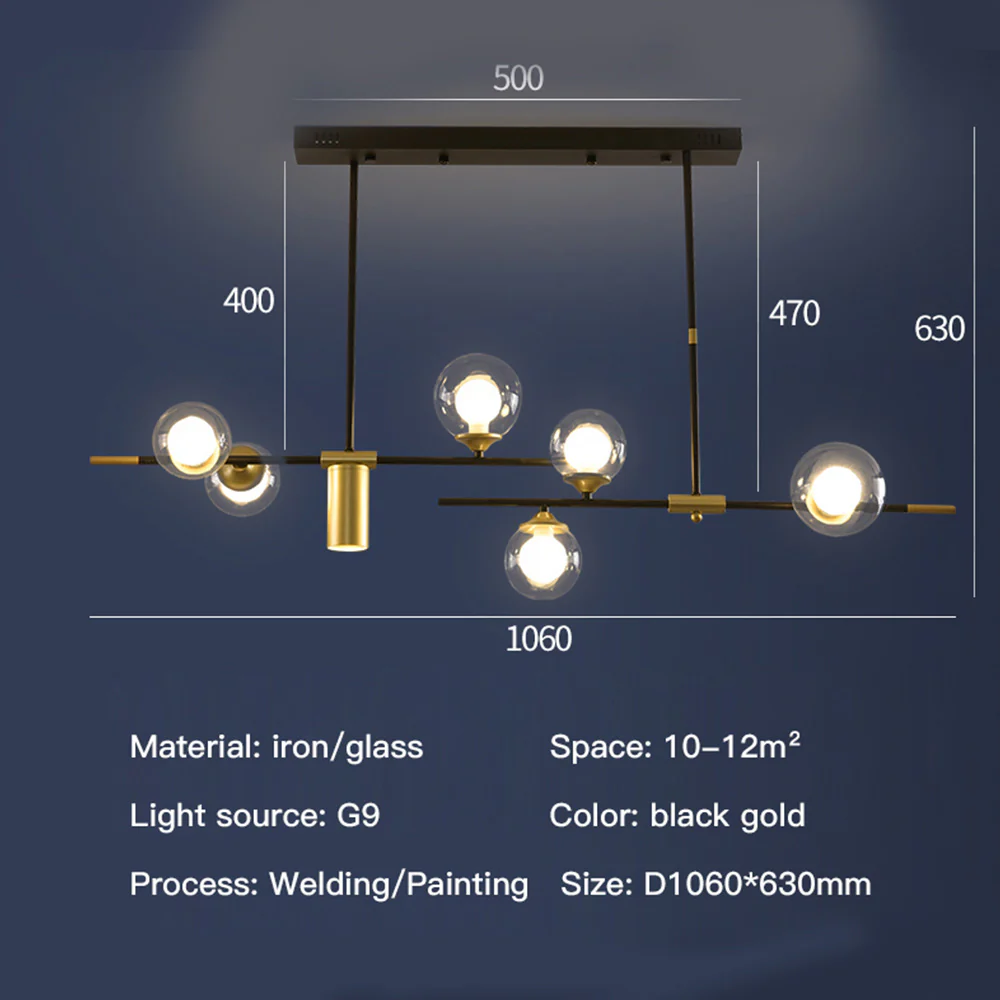 Brass Contemporary LED Chandelier Sputnik Chandelier 7-Light - Image 23