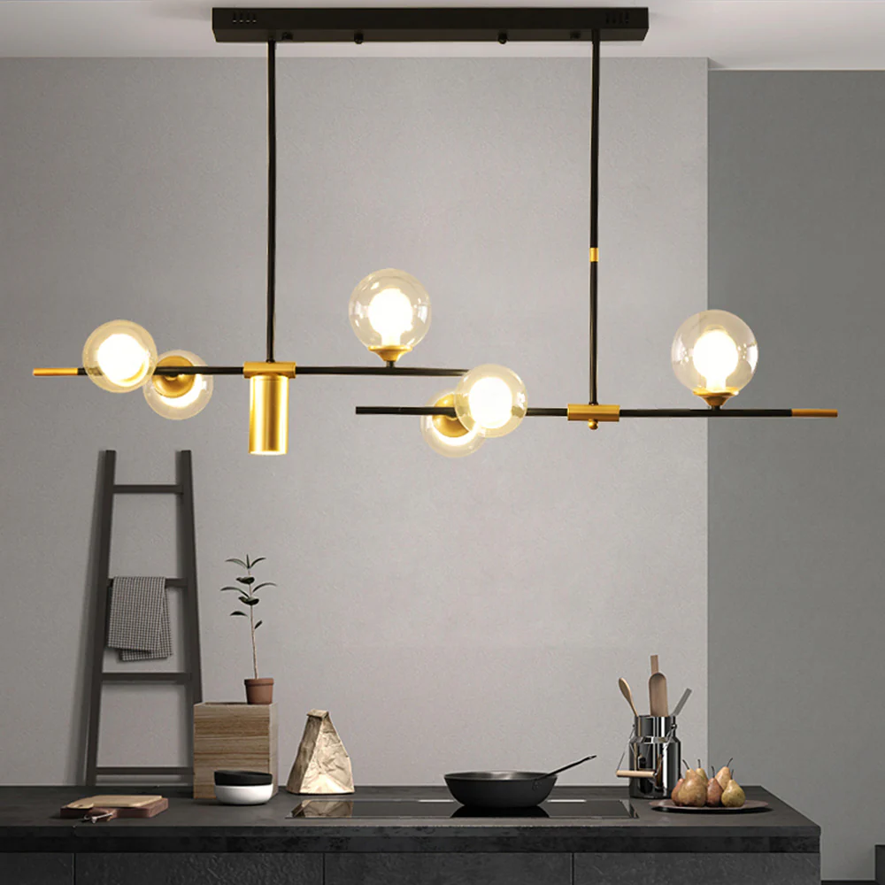 Brass Contemporary LED Chandelier Sputnik Chandelier 7-Light - Image 24