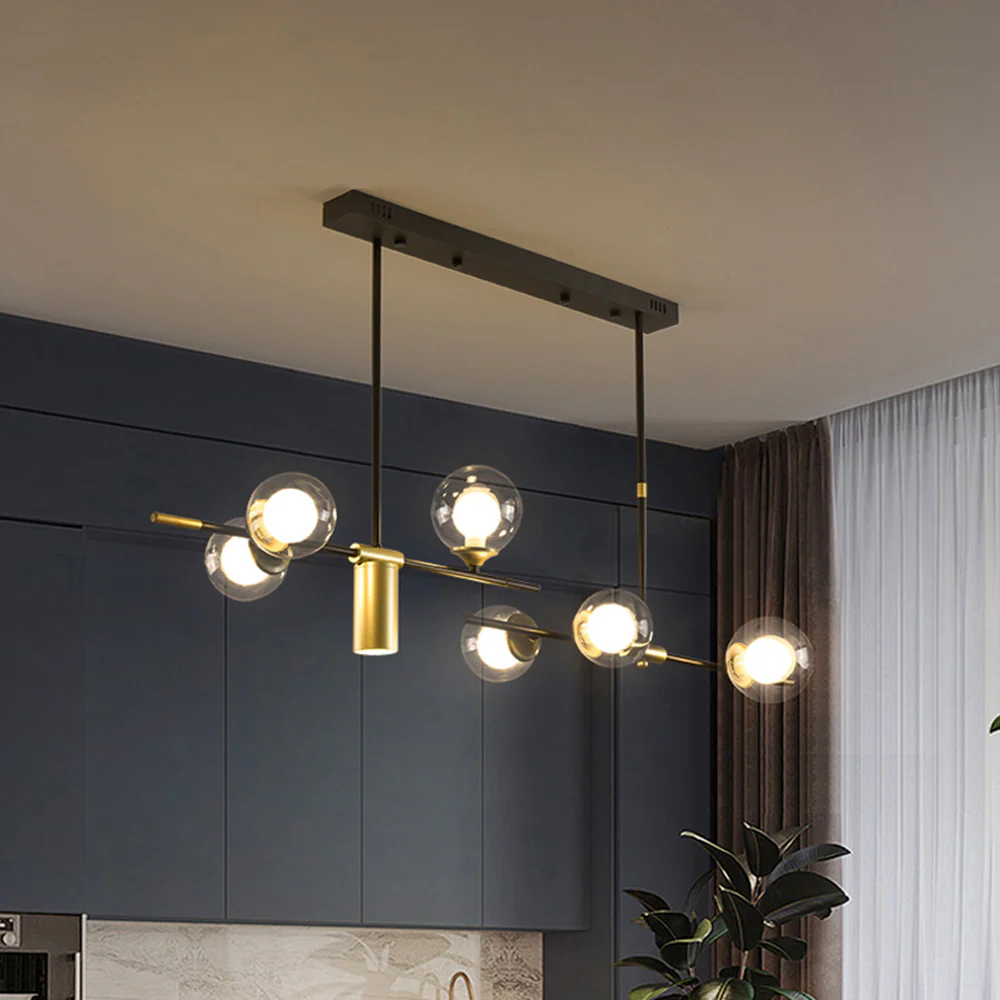 Brass Contemporary LED Chandelier Sputnik Chandelier 7-Light - Image 26