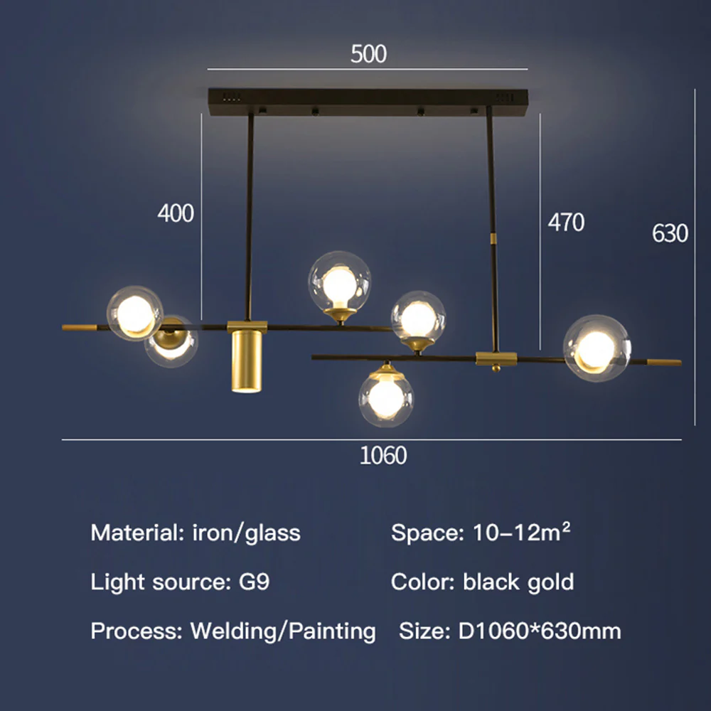 Brass Contemporary LED Chandelier Sputnik Chandelier 7-Light - Image 28