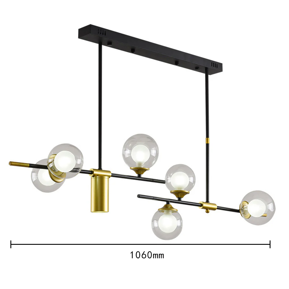 Brass Contemporary LED Chandelier Sputnik Chandelier 7-Light - Image 3