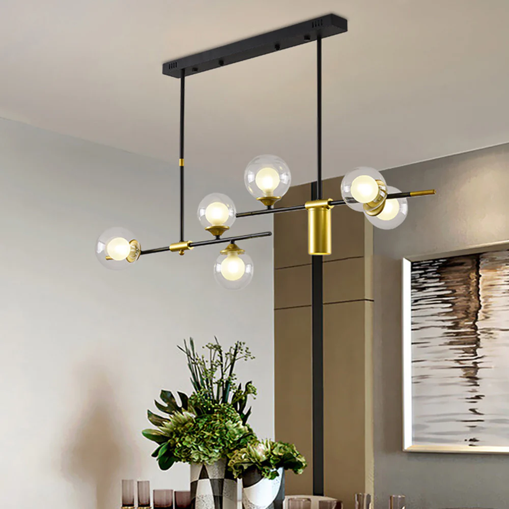 Brass Contemporary LED Chandelier Sputnik Chandelier 7-Light - Image 6