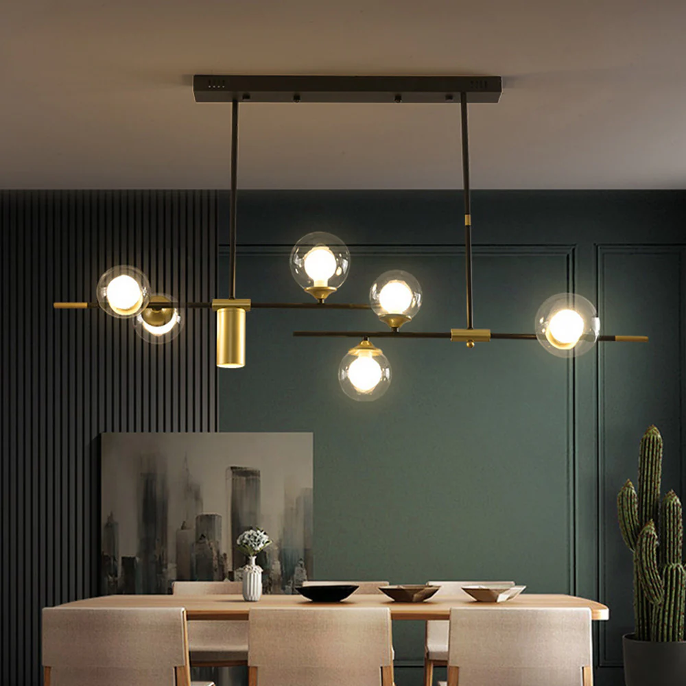 Brass Contemporary LED Chandelier Sputnik Chandelier 7-Light - Image 8