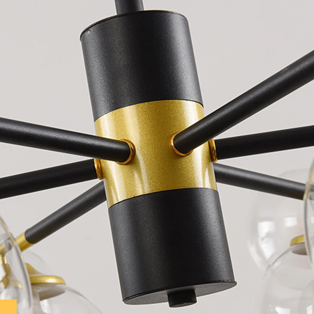Brass Contemporary LED Chandelier Sputnik Chandelier 7-Light - Image 9