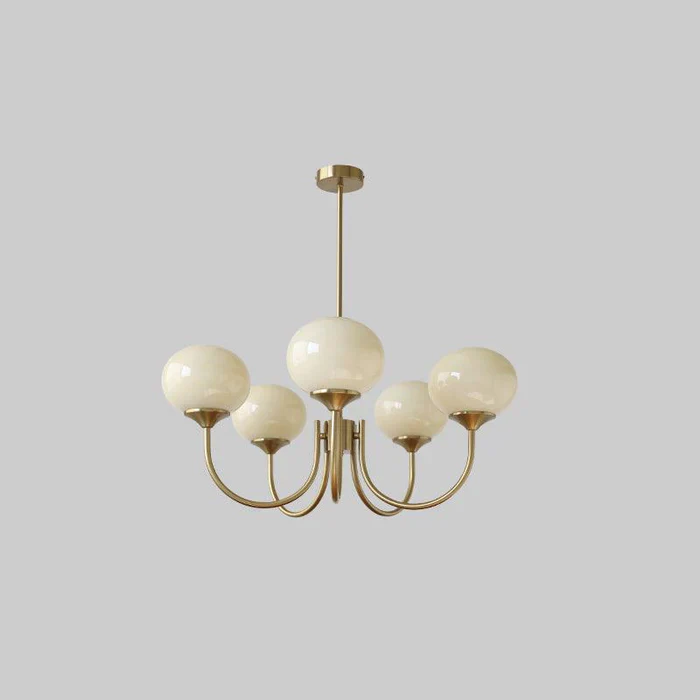 Bubble Pink Glass Marshmallow Chandelier - Image 17