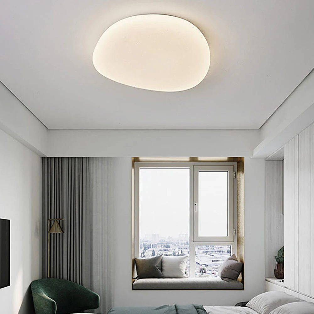 Simple Acrylic Bedroom White LED Ceiling Light - Image 10
