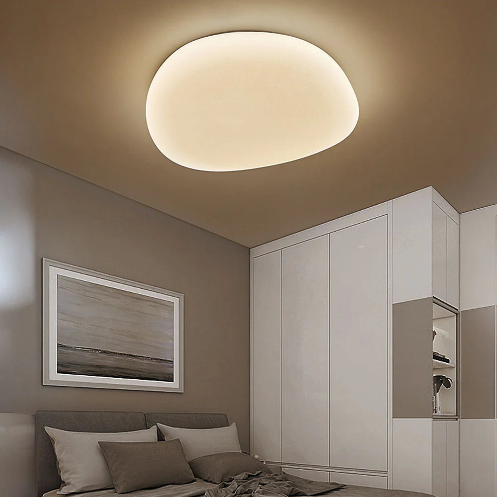 Simple Acrylic Bedroom White LED Ceiling Light - Image 2