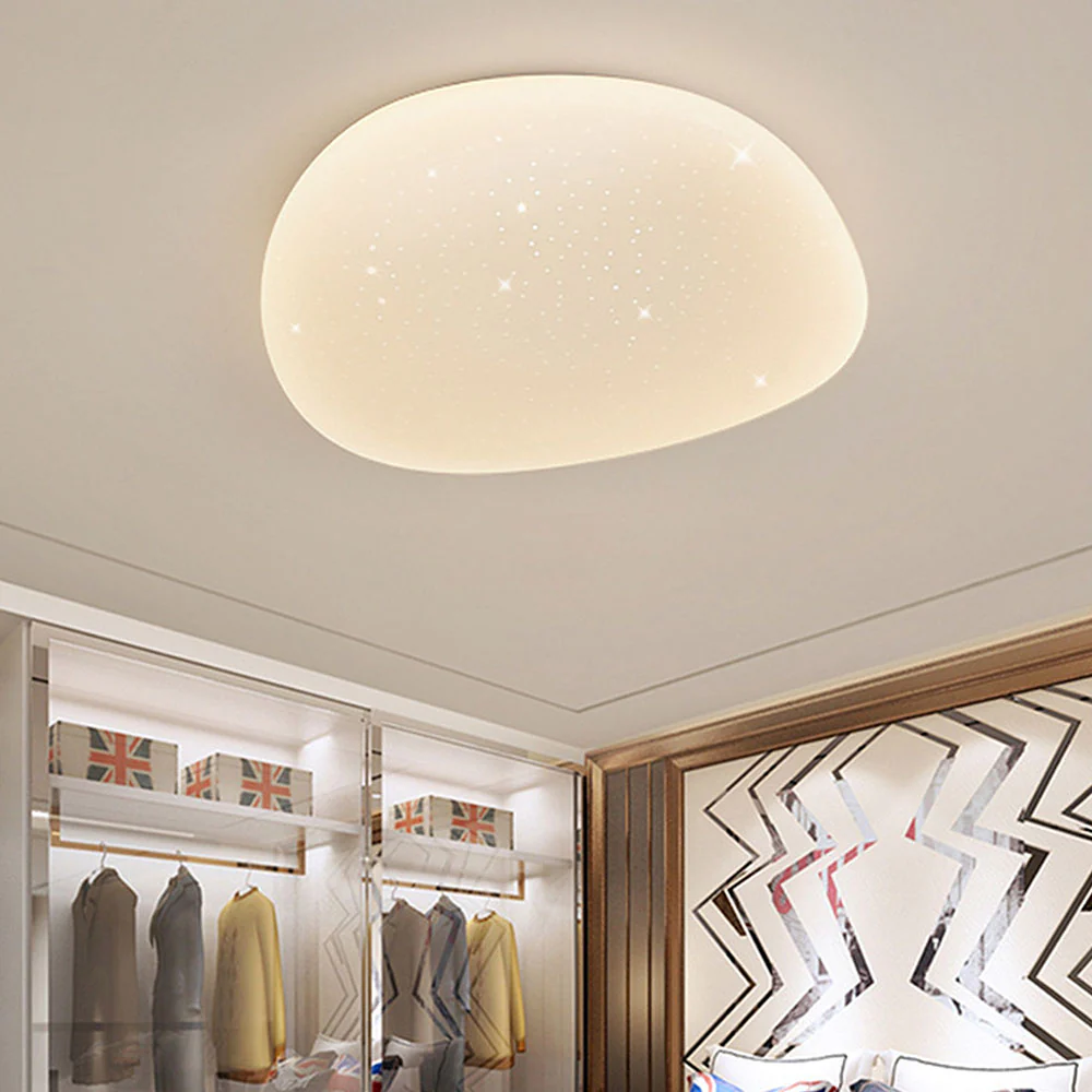 Simple Acrylic Bedroom White LED Ceiling Light - Image 8