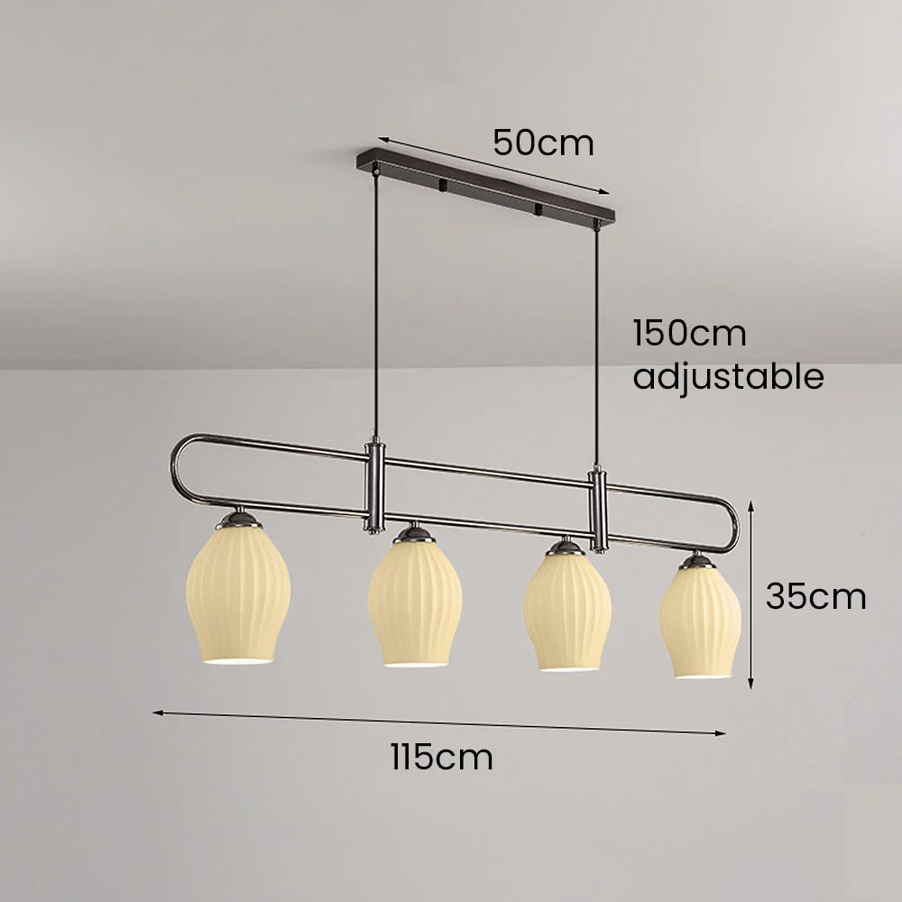 Modern Simple Glass Dining Room Colorful Ceiling Light - Image 15