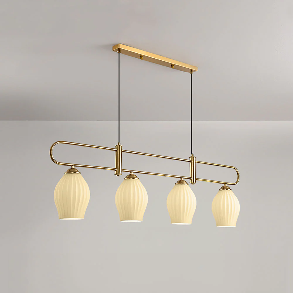 Modern Simple Glass Dining Room Colorful Ceiling Light - Image 6