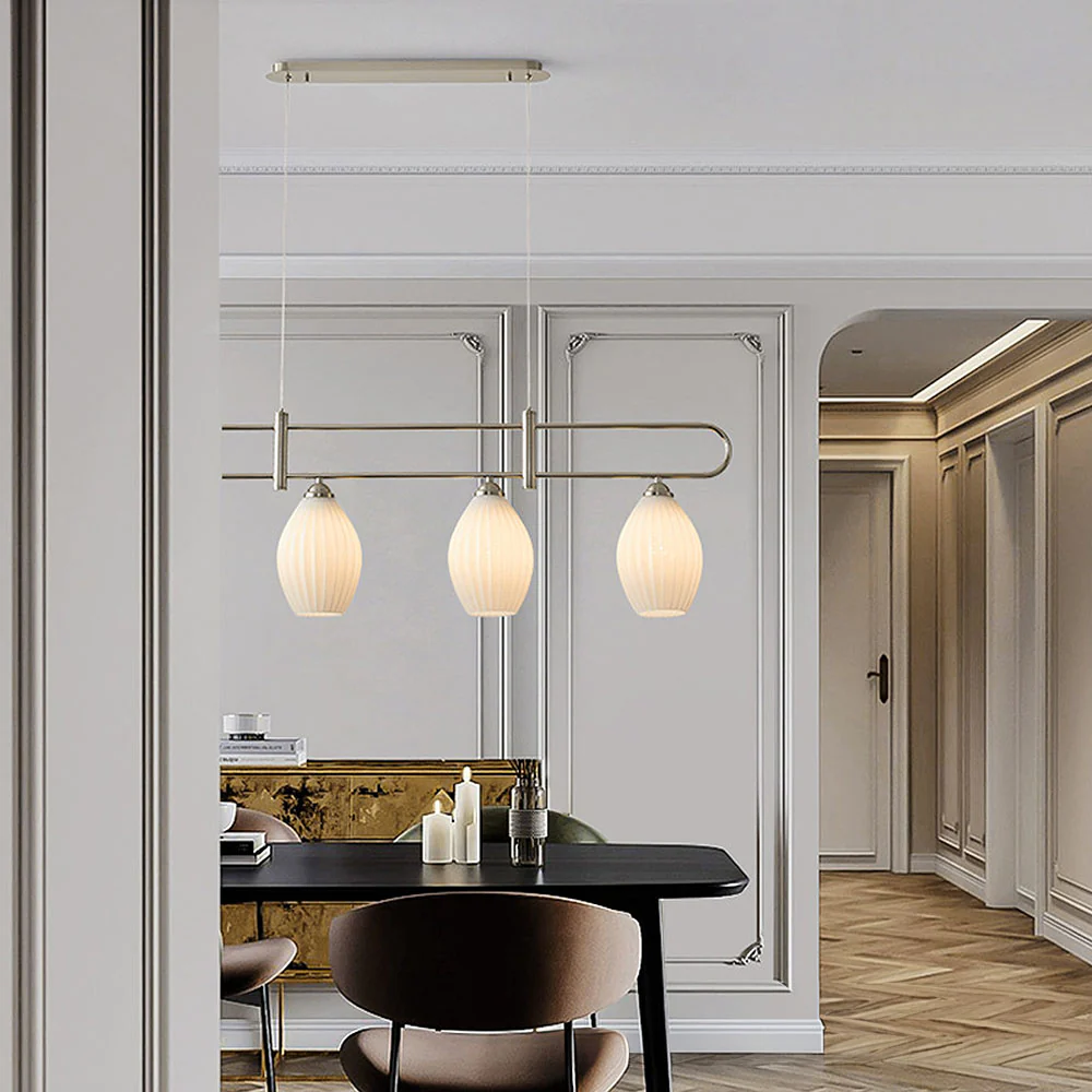 Modern Simple Glass Dining Room Colorful Ceiling Light - Image 8