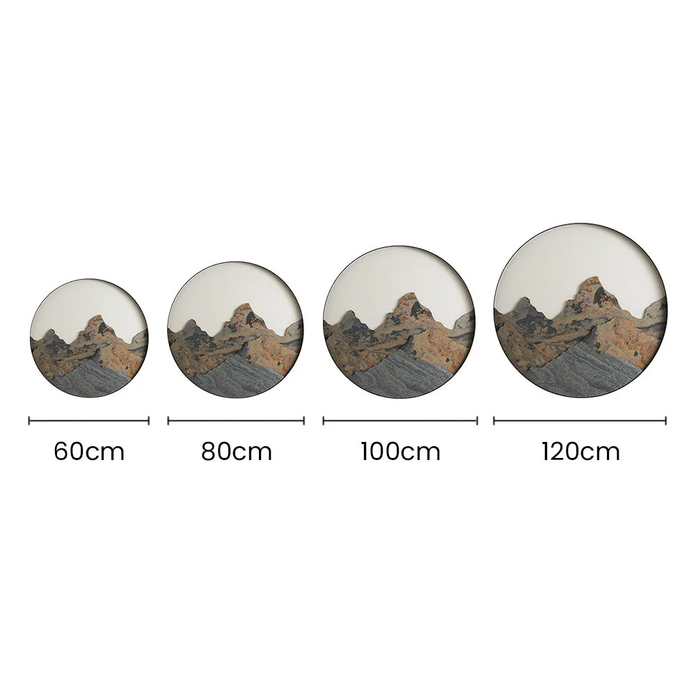 Chinese Style Mountain Round LED Wall Light - Image 8
