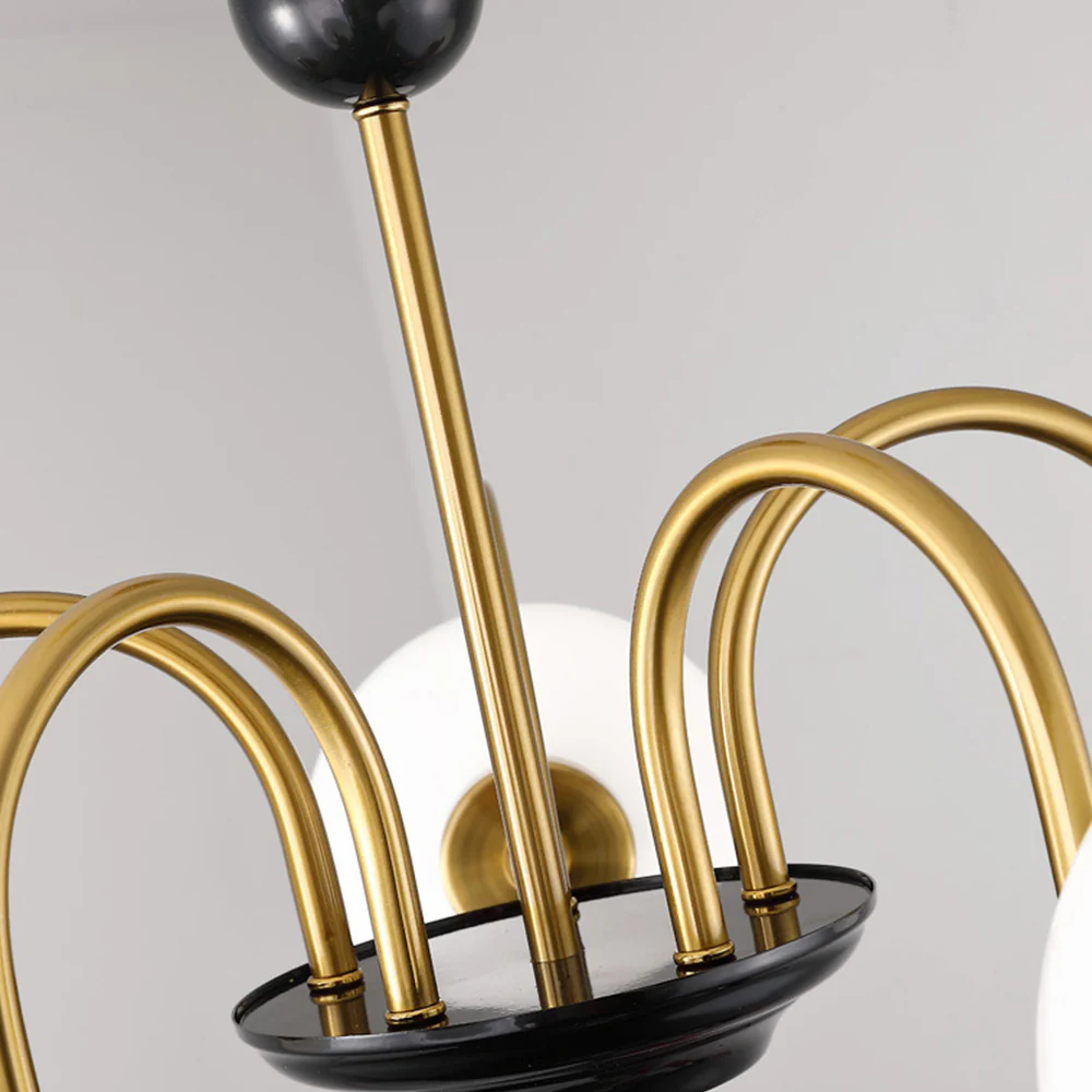 Chrome Chandelier Living Room Lighting Nordic Glass Chandelier - Image 10