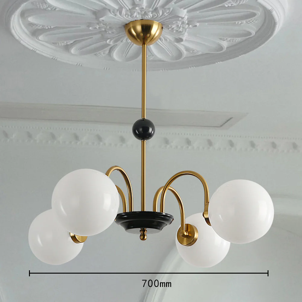 Chrome Chandelier Living Room Lighting Nordic Glass Chandelier - Image 13