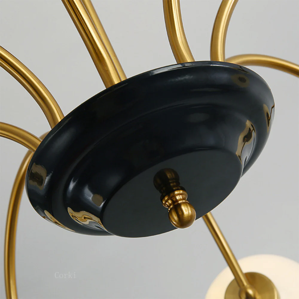 Chrome Chandelier Living Room Lighting Nordic Glass Chandelier - Image 19