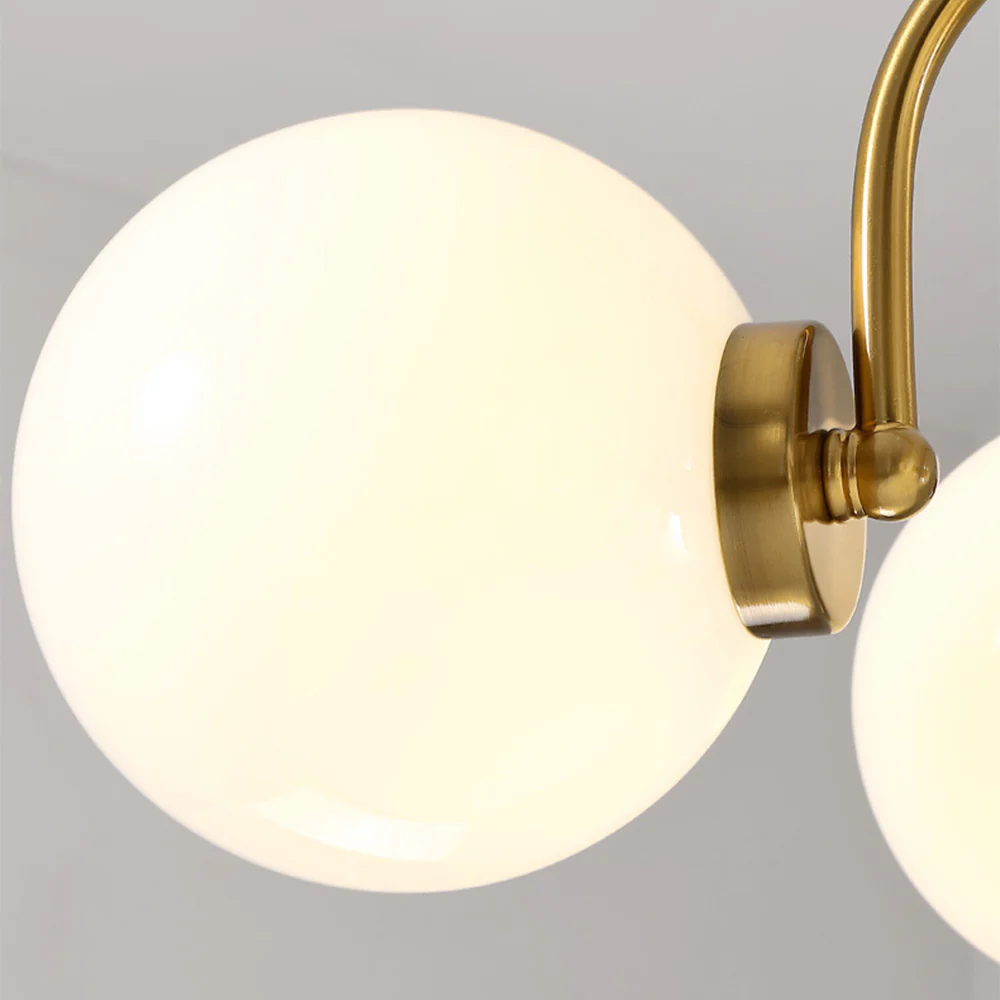 Chrome Chandelier Living Room Lighting Nordic Glass Chandelier - Image 3